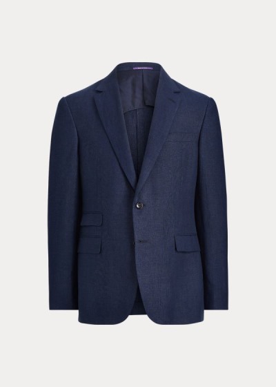 Blazer Ralph Lauren Hombre Azul Oscuro Marino - Gregory Linen - FEHKT9460